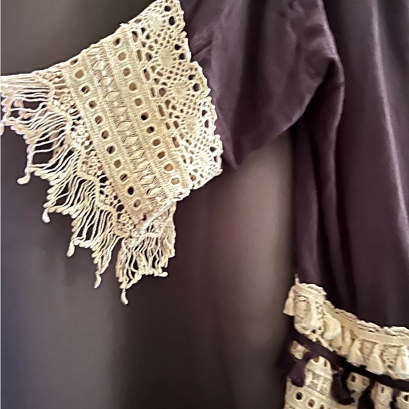 KIMONO 🌟 Dark Gray | Crochet Trim 🌟MUST BUNDLE🌟 - Picture 5 of 5